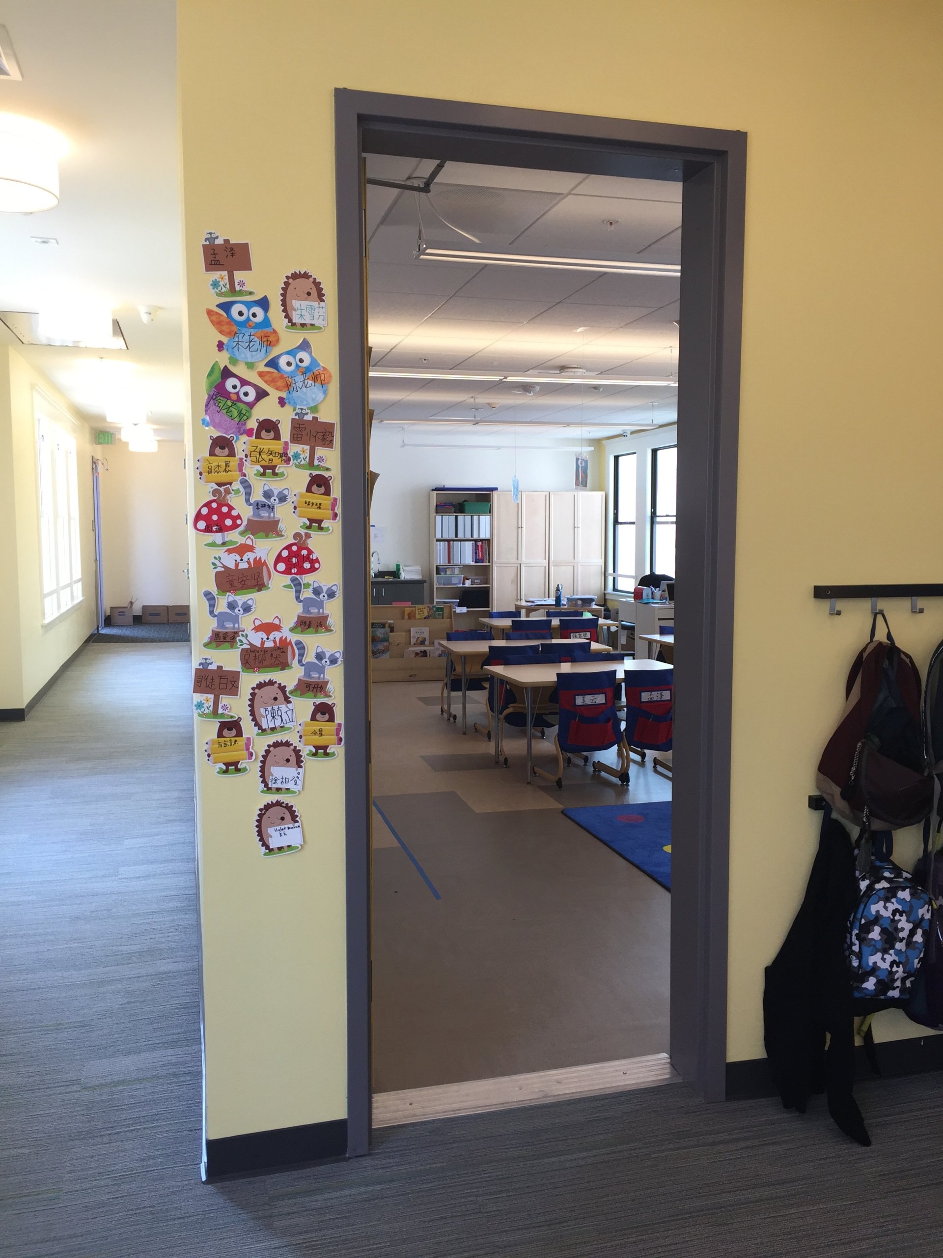  The new classrooms are spacious and full of light. 