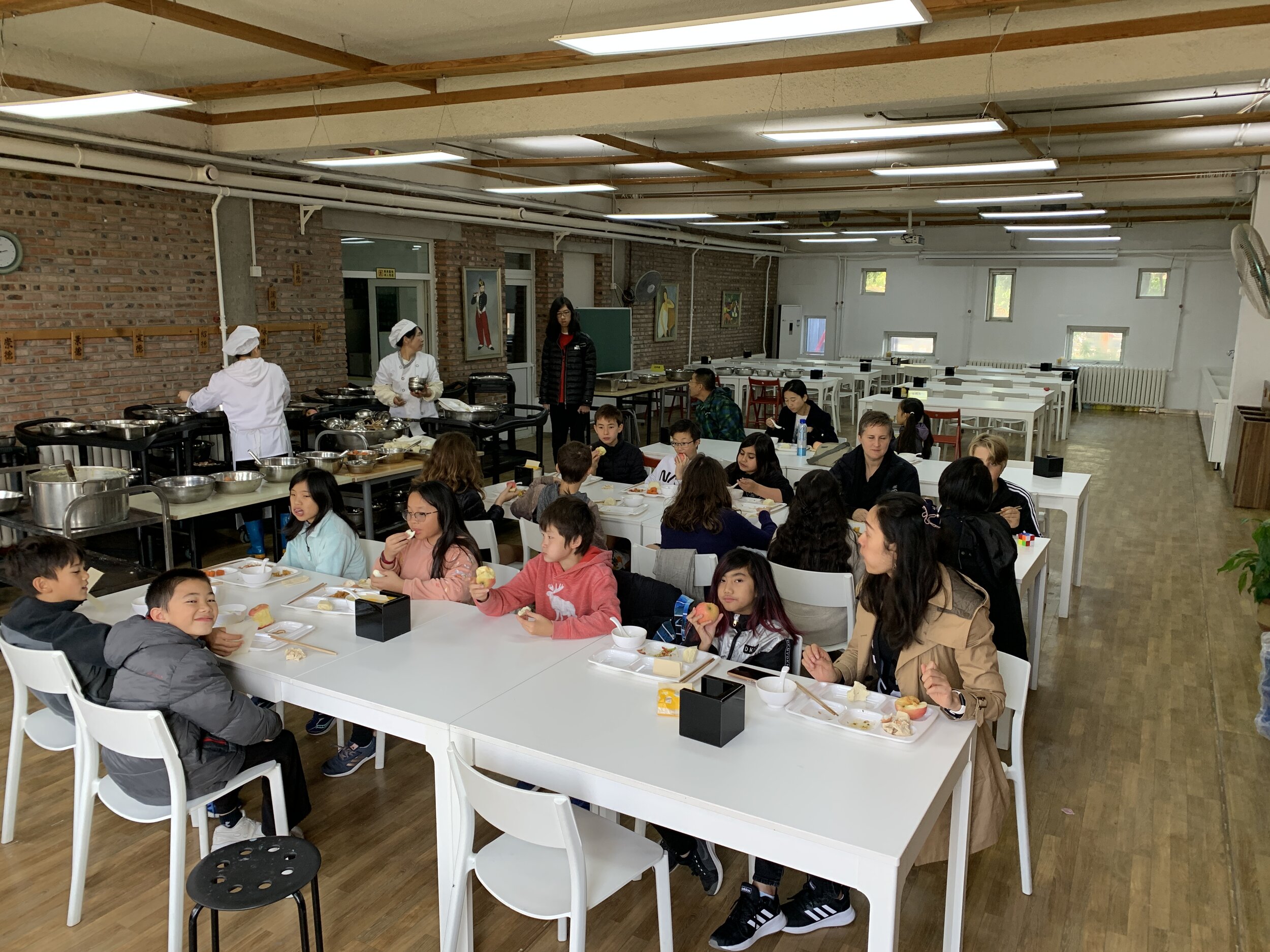   Breakfast in Ri Ri Xin dining hall.  